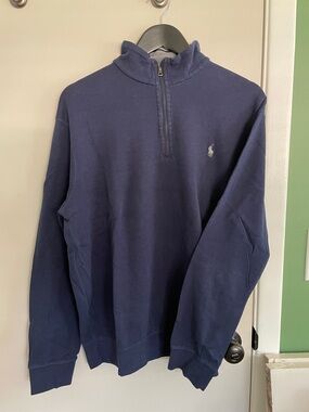 Polo by Ralph Lauren Navy Half-Zip Pullover Sweatshirt
